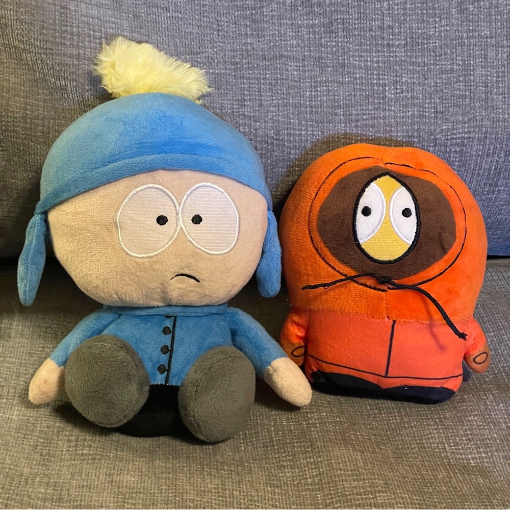 South Park Craig Plush 9” & Kenny Plush 6”